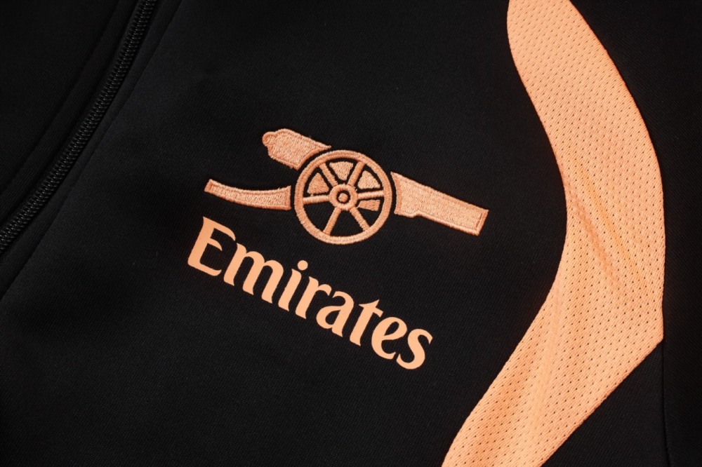 2026 Arsenal Black Jacket Training Suit Set