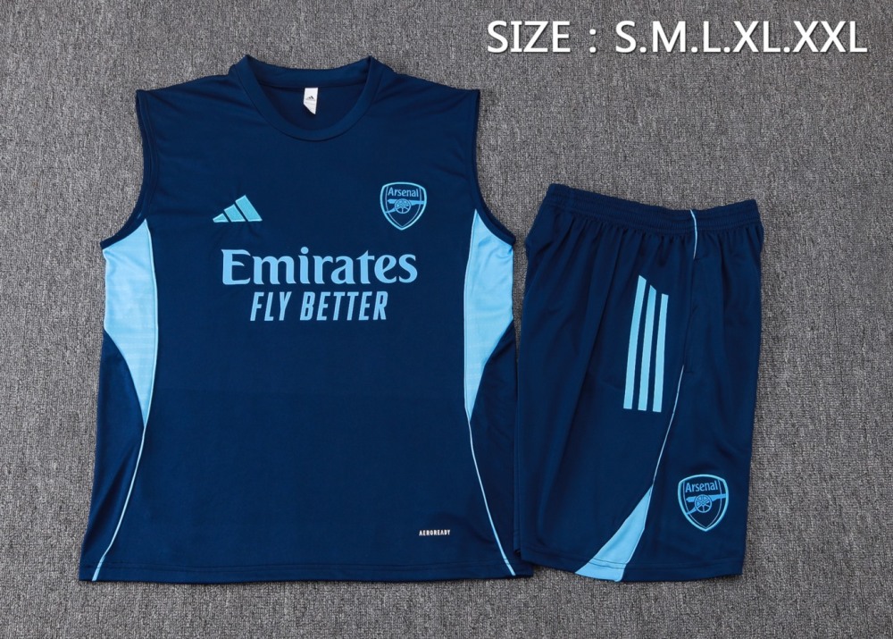 2026 Arsenal Royal blue Training Set Shirt and Shorts