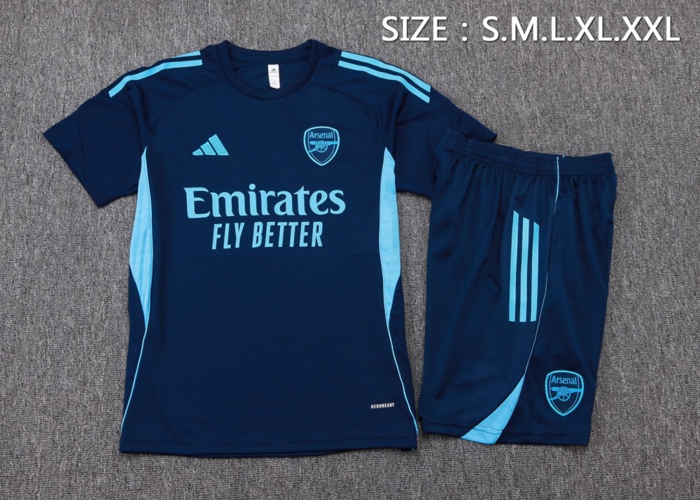 2026 Arsenal Royal blue Training Set Shirt and Shorts