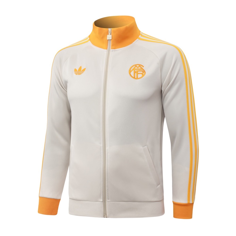 2026 Bayern Munich Beige Jacket Training Suit Set