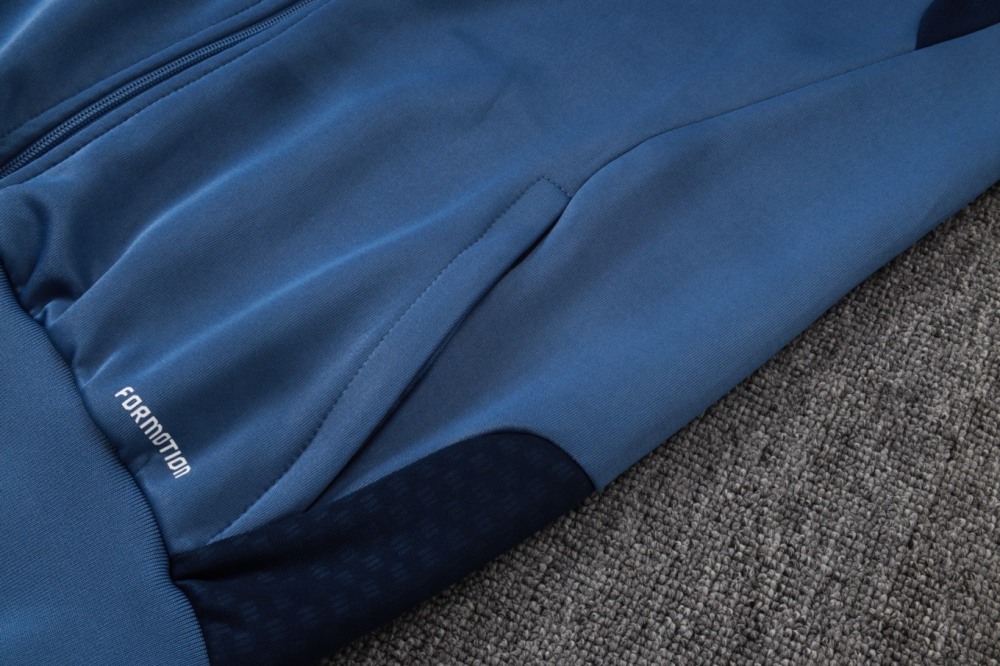2026 Bayern Munich Medium Blue Jacket Training Suit Set