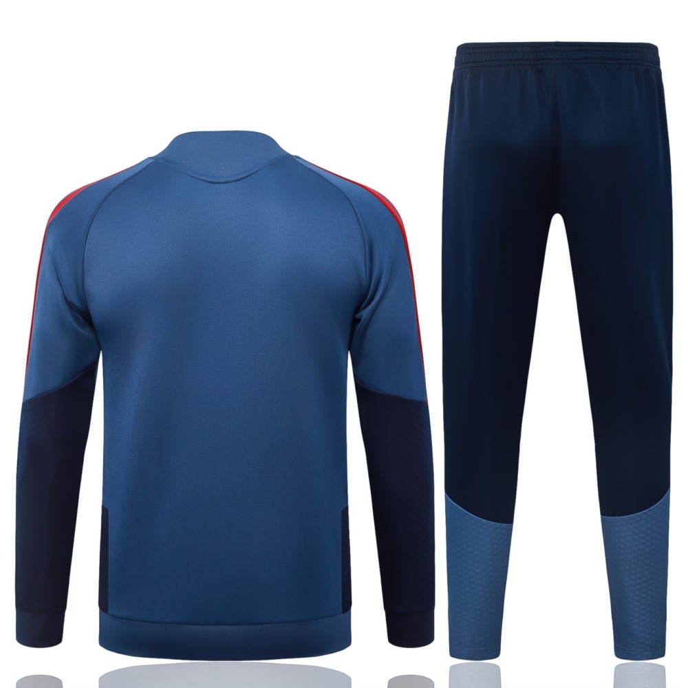 2026 Bayern Munich Medium Blue Jacket Training Suit Set