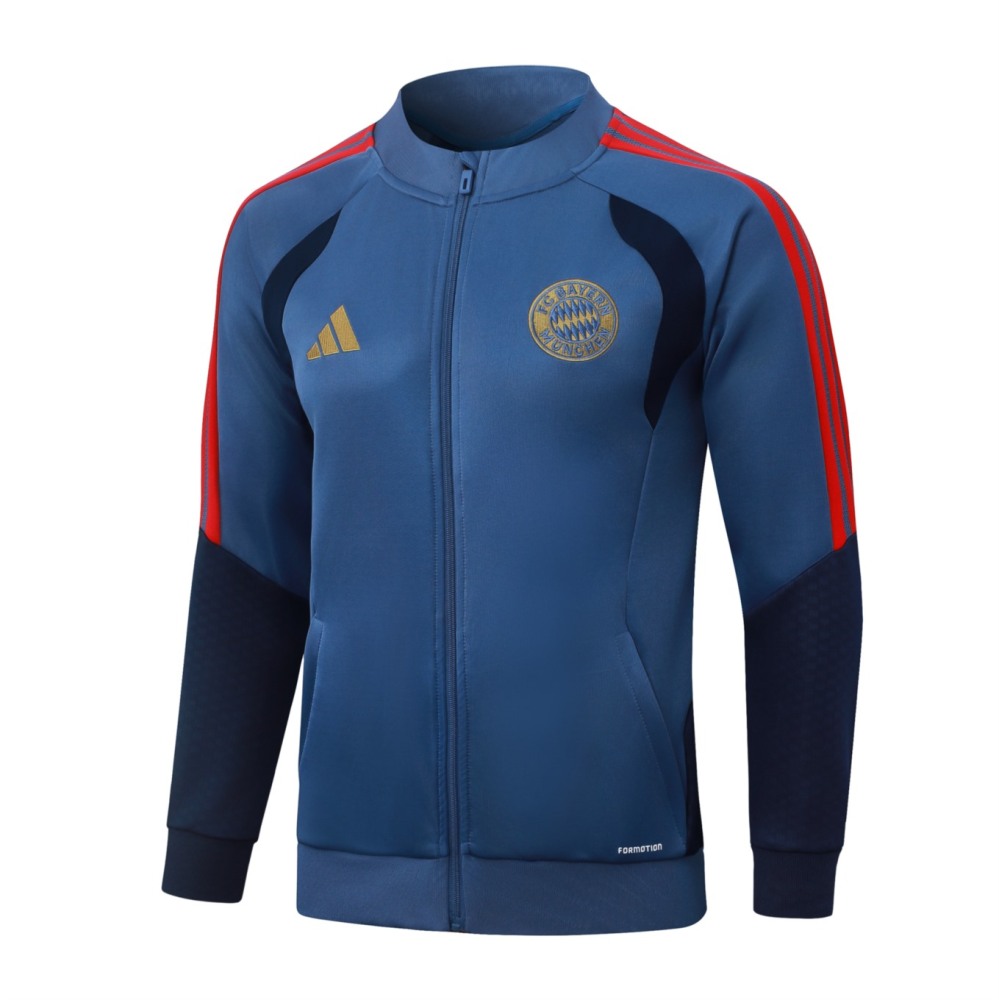 2026 Bayern Munich Medium Blue Jacket Training Suit Set