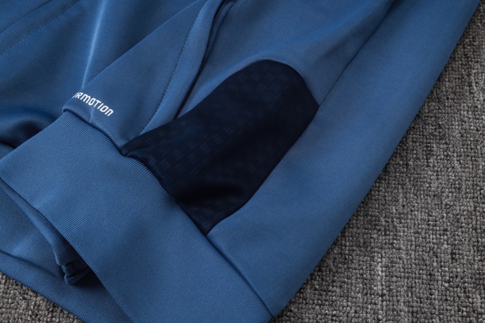 2026 Bayern Munich Medium Blue Jacket Training Suit Set