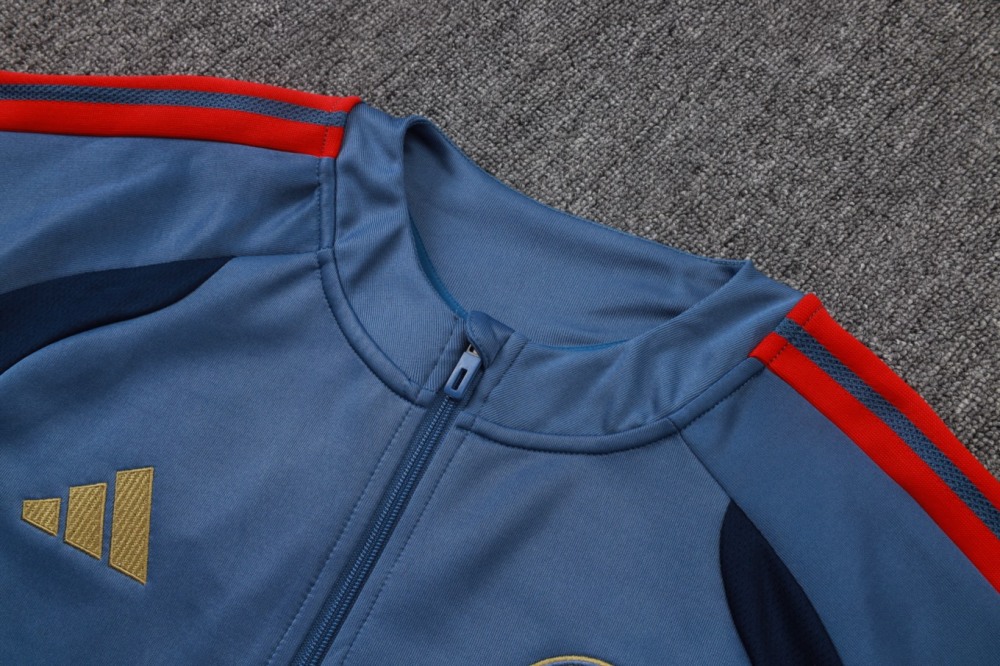2026 Bayern Munich Medium Blue Jacket Training Suit Set