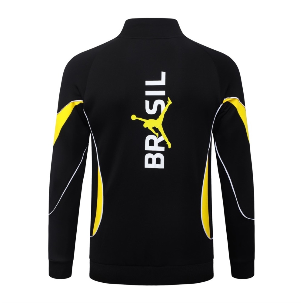 2026 Brazil Black Jacket Training Suit Set