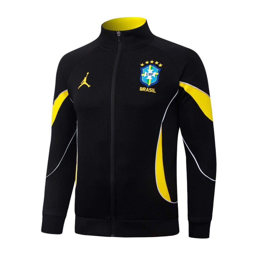 2026 Brazil Black Jacket Training Suit Set