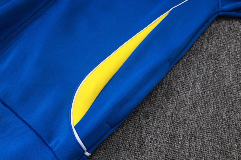 2026 Brazil Colorful Blue Jacket Training Suit Set