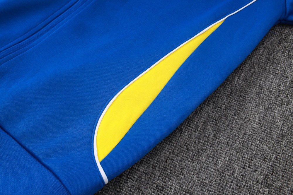 2026 Brazil Colorful Blue Jacket Training Suit Set