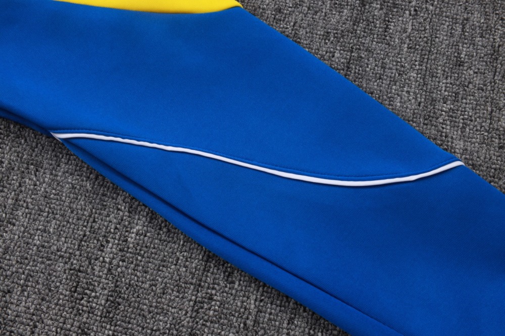 2026 Brazil Colorful Blue Jacket Training Suit Set