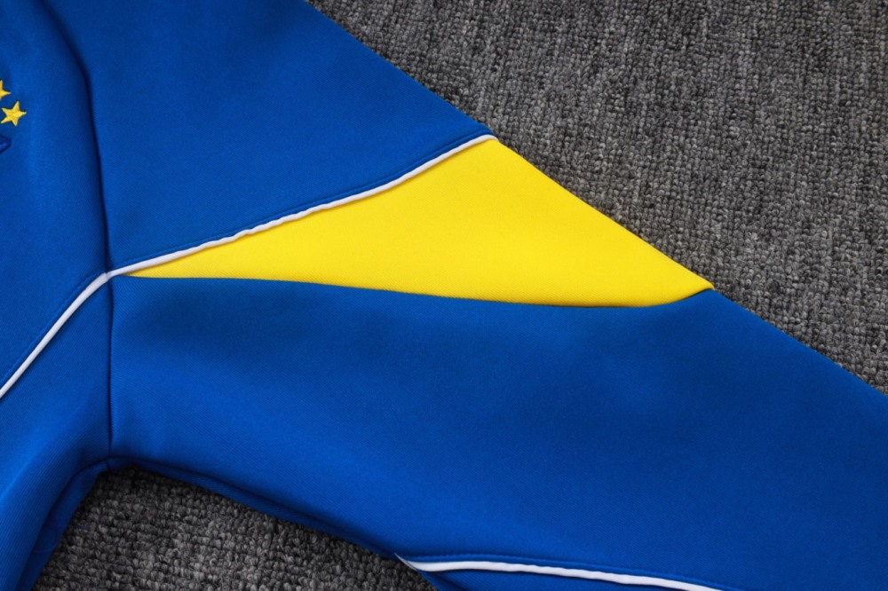 2026 Brazil Colorful Blue Jacket Training Suit Set