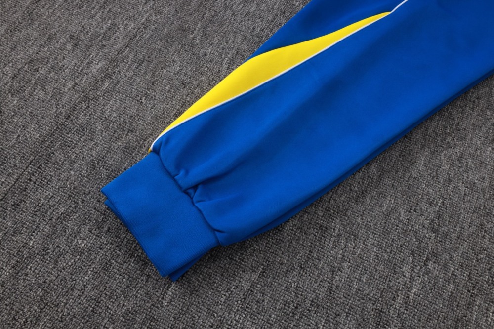 2026 Brazil Colorful Blue Jacket Training Suit Set