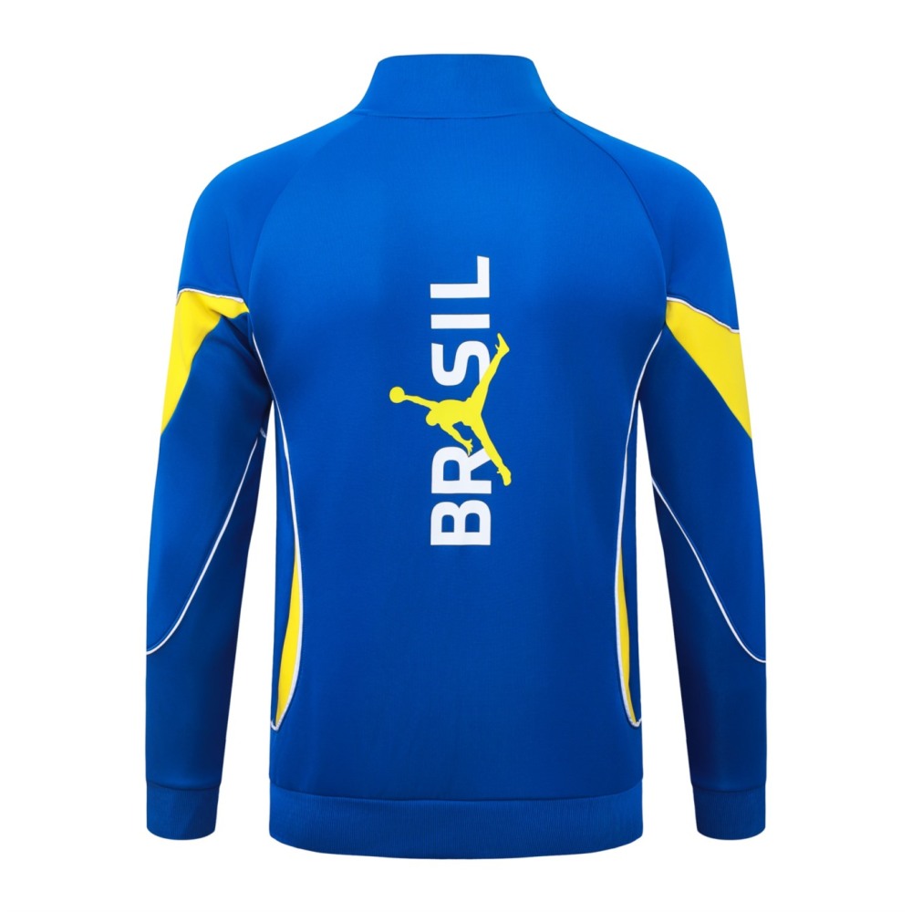 2026 Brazil Colorful Blue Jacket Training Suit Set