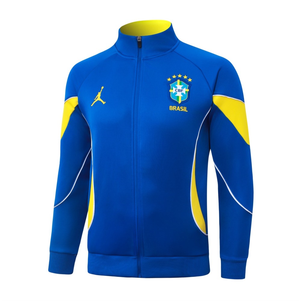 2026 Brazil Colorful Blue Jacket Training Suit Set