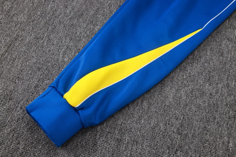 2026 Brazil Colorful Blue Jacket Training Suit Set