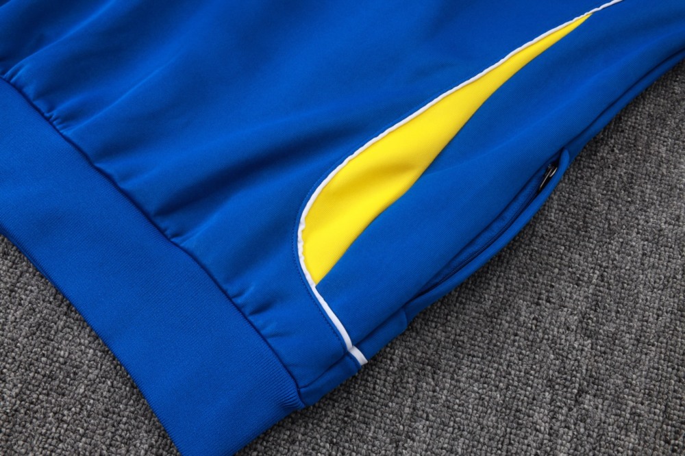2026 Brazil Colorful Blue Jacket Training Suit Set