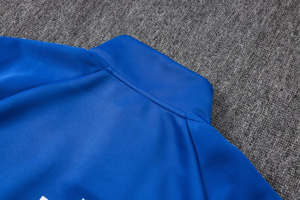 2026 Brazil Colorful Blue Jacket Training Suit Set