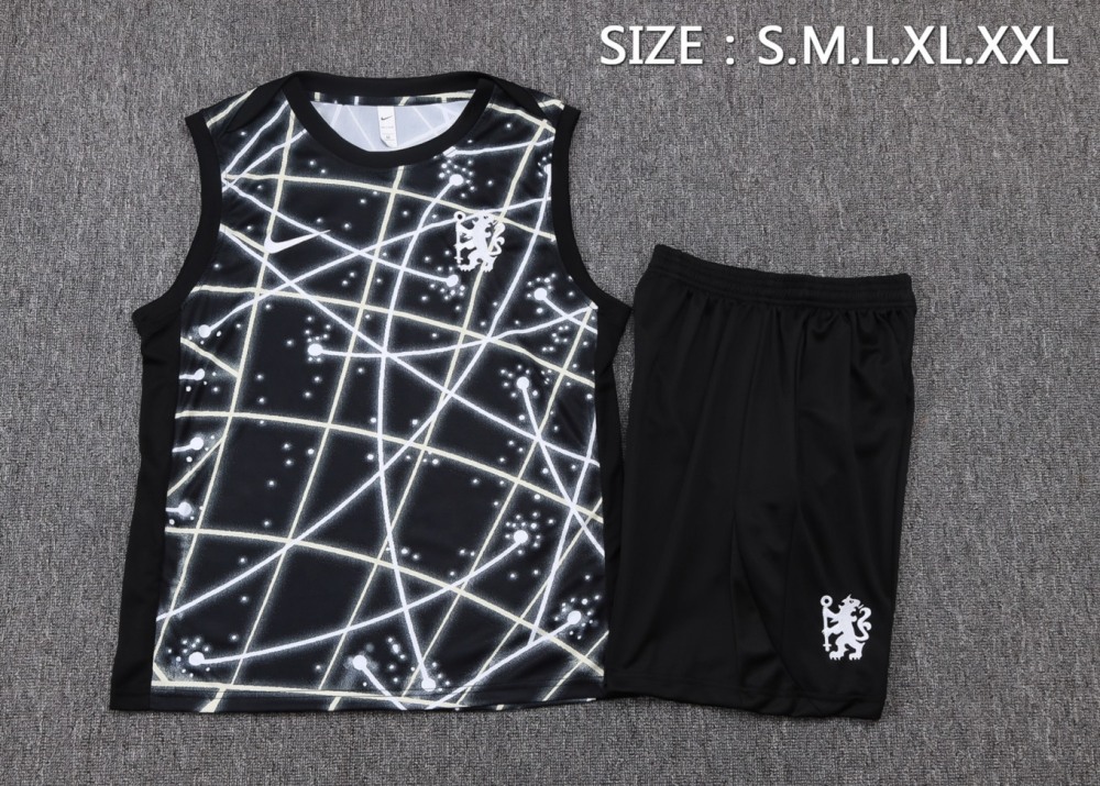 2026 Chelsea Black Training Set Shirt and Shorts