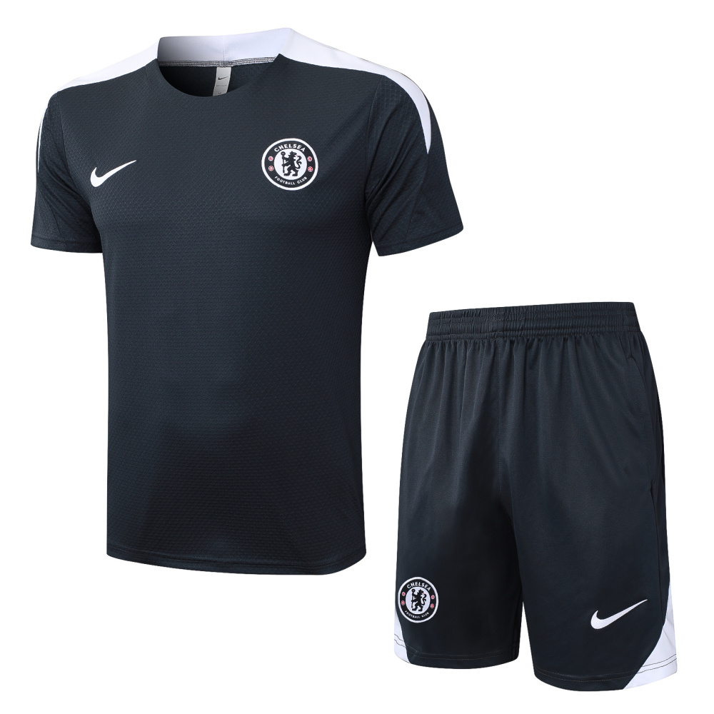 2026 Chelsea Dark gray Training Set Shirt and Shorts