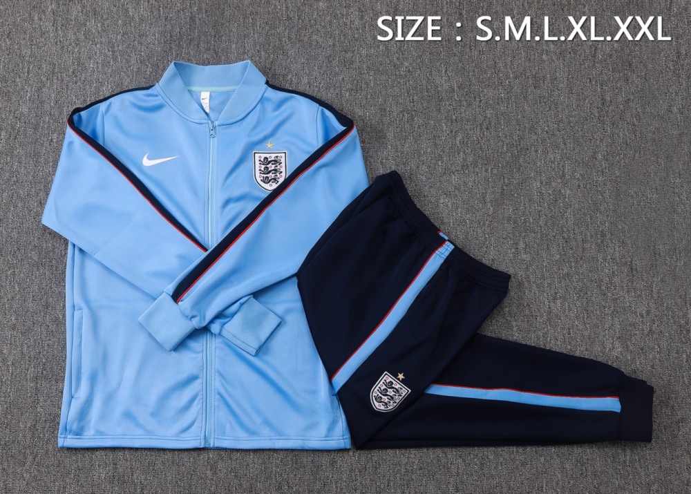 2026 England Light blue Jacket Training Suit Set