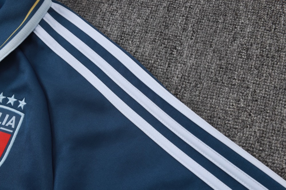 2026 Italy Dark blue Jacket Training Suit Set