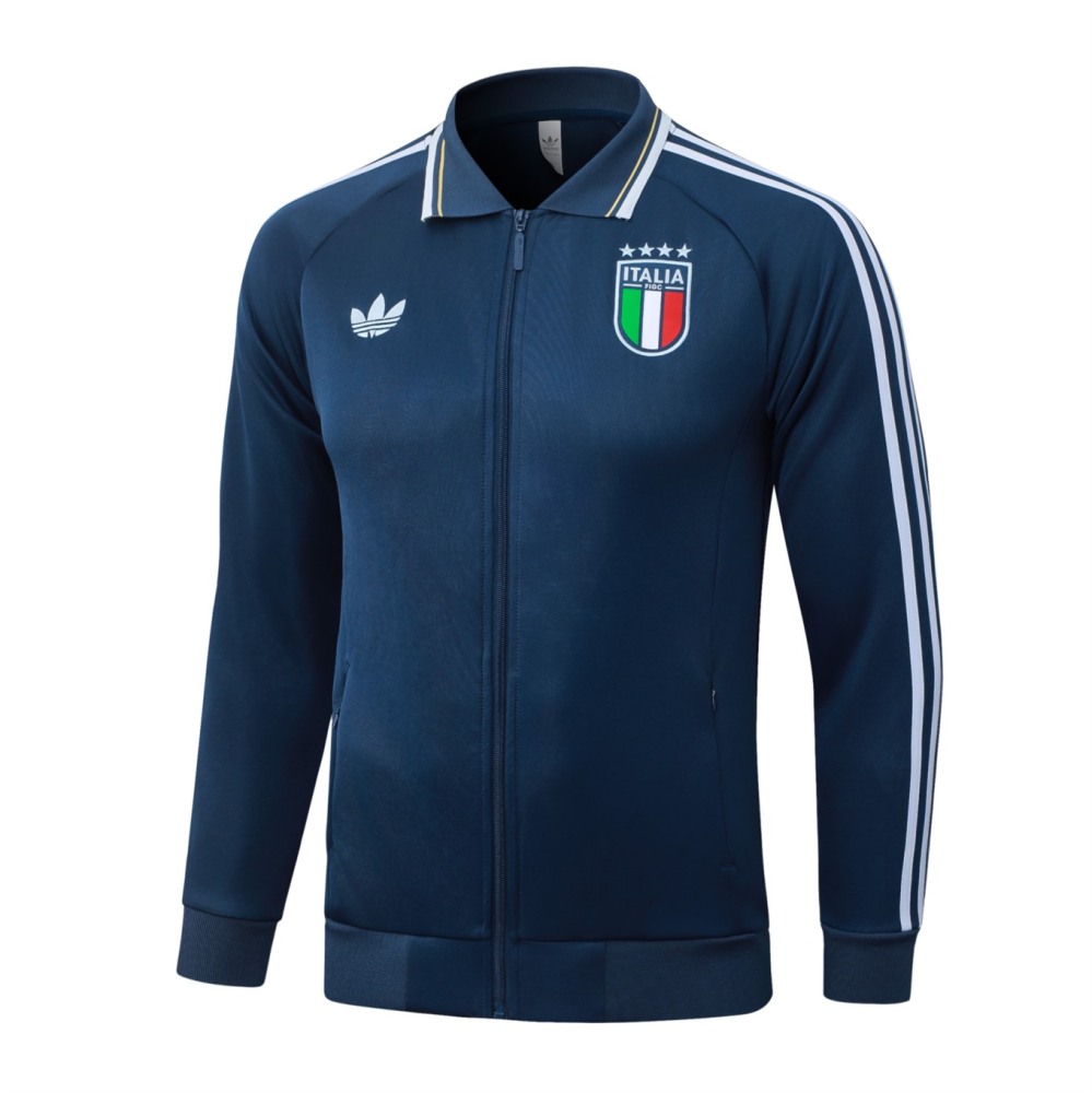 2026 Italy Dark blue Jacket Training Suit Set