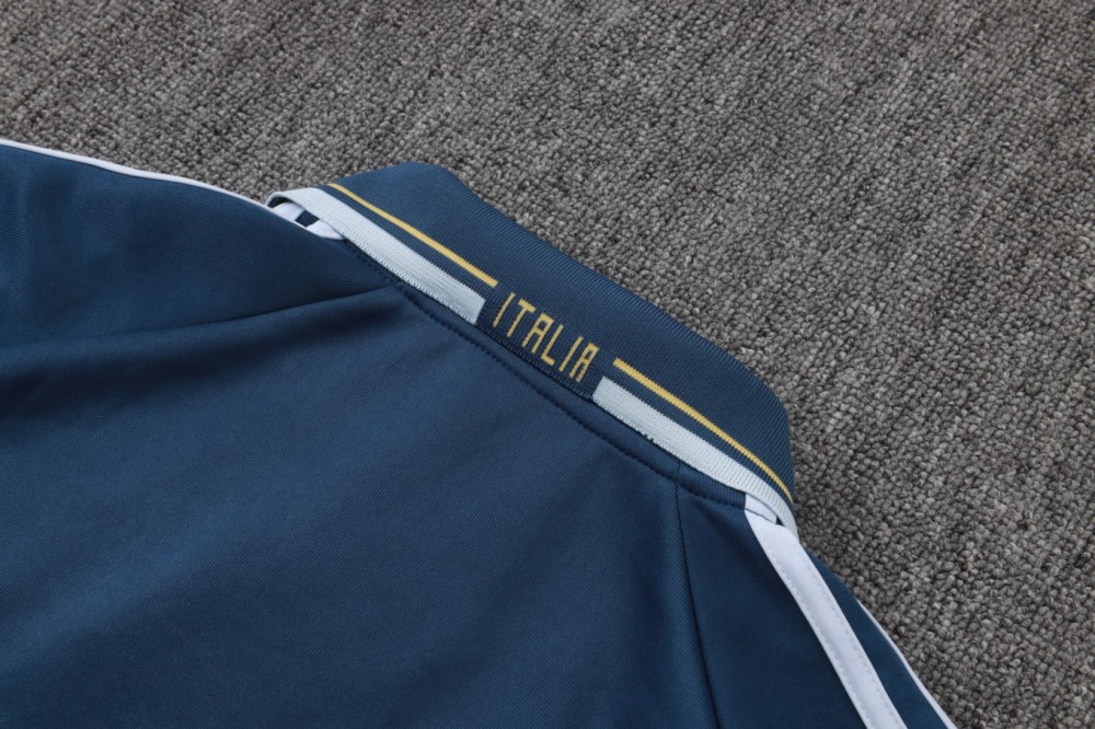 2026 Italy Dark blue Jacket Training Suit Set