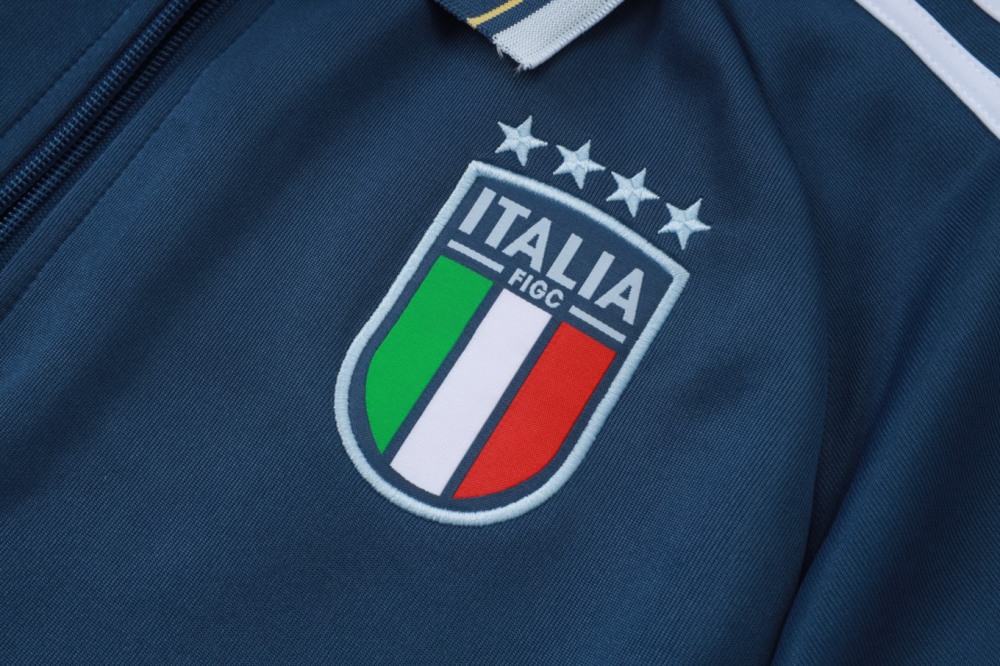 2026 Italy Dark blue Jacket Training Suit Set