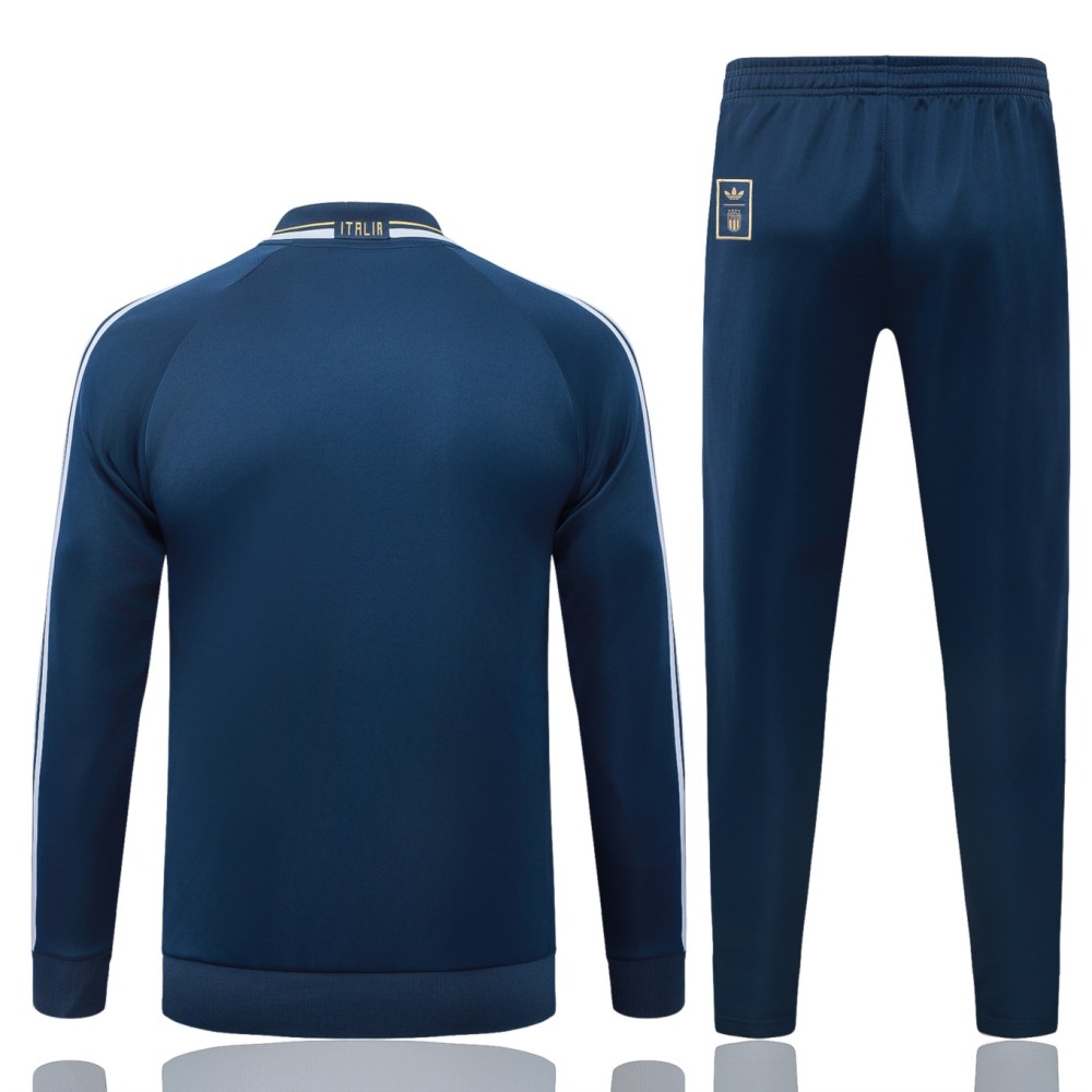 2026 Italy Dark blue Jacket Training Suit Set