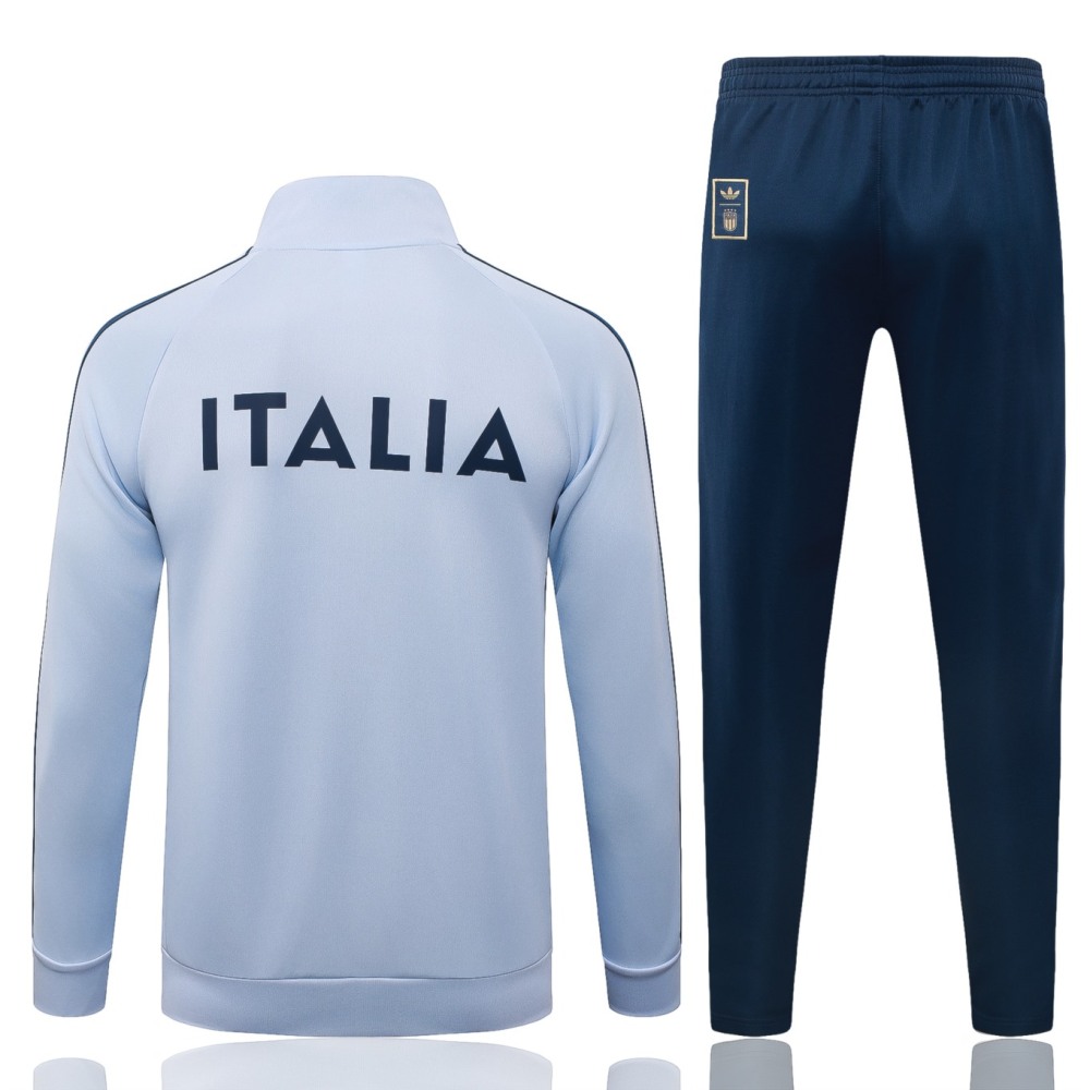 2026 Italy Light blue Jacket Training Suit Set