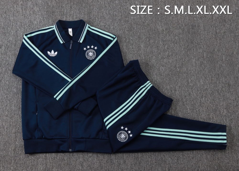 2026 Italy Royal blue Jacket Training Suit Set