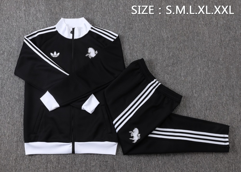 2026 Juventus Black Jacket Training Suit Set