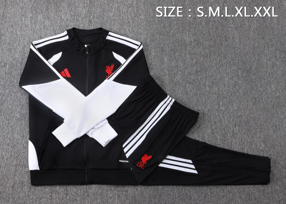 2026 Liverpool Black Jacket Training Suit Set
