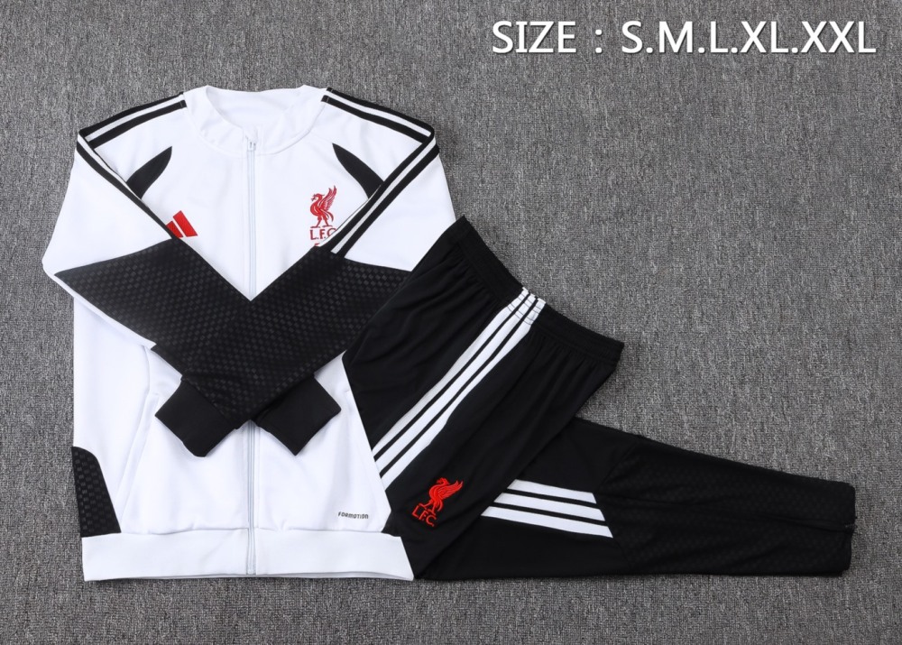 2026 Liverpool White Jacket Training Suit Set
