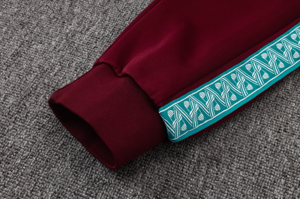 2026 Portugal Maroon Jacket Training Suit Set