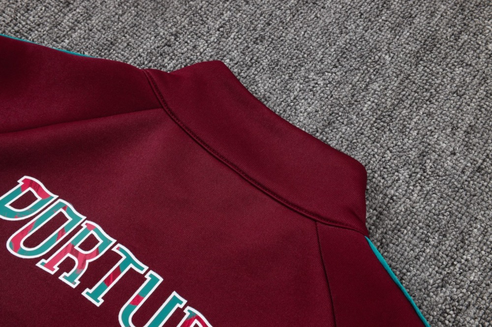 2026 Portugal Maroon Jacket Training Suit Set