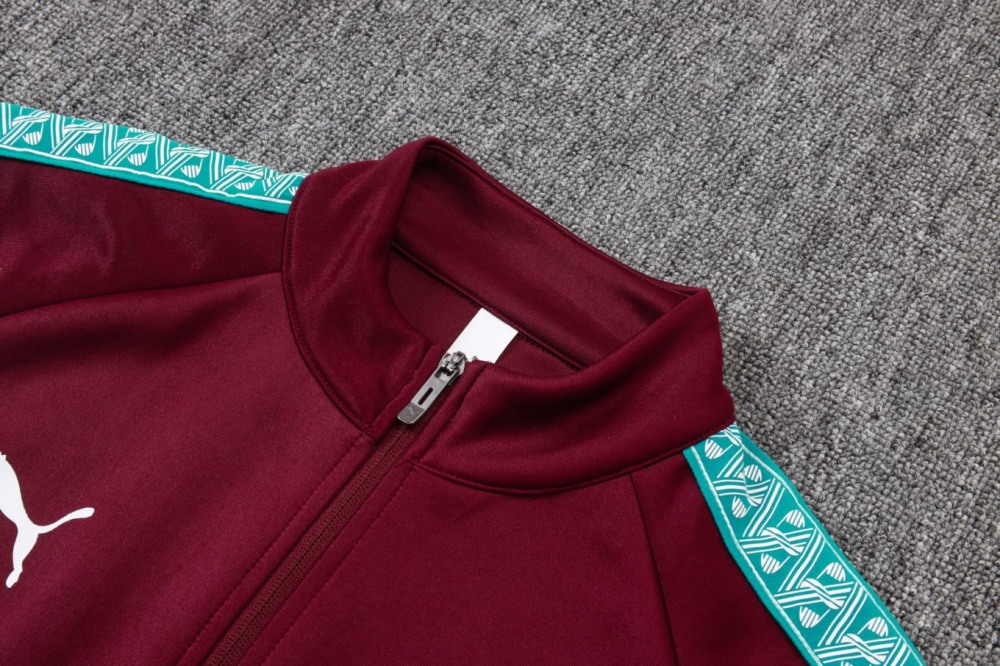 2026 Portugal Maroon Jacket Training Suit Set