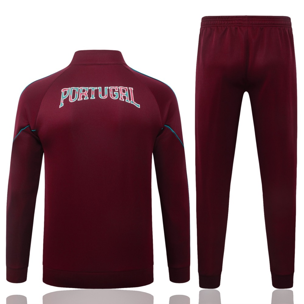 2026 Portugal Maroon Jacket Training Suit Set