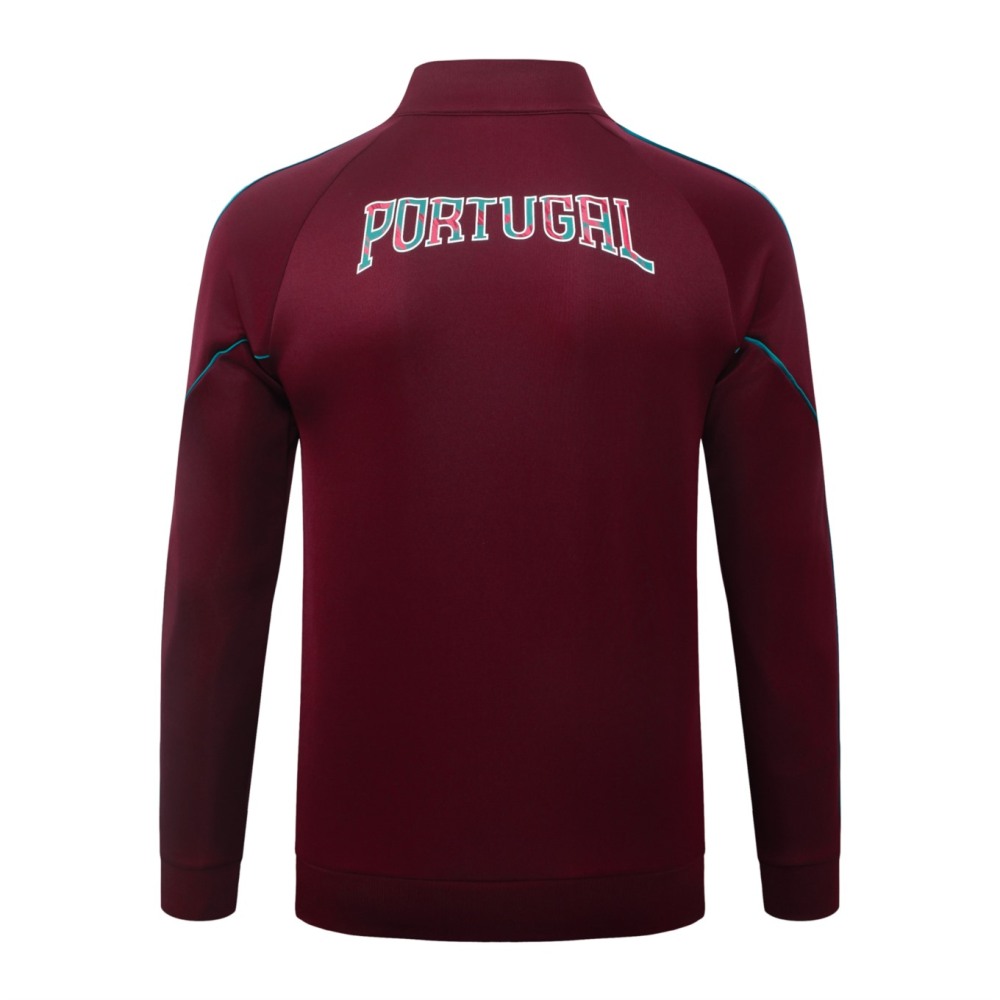 2026 Portugal Maroon Jacket Training Suit Set