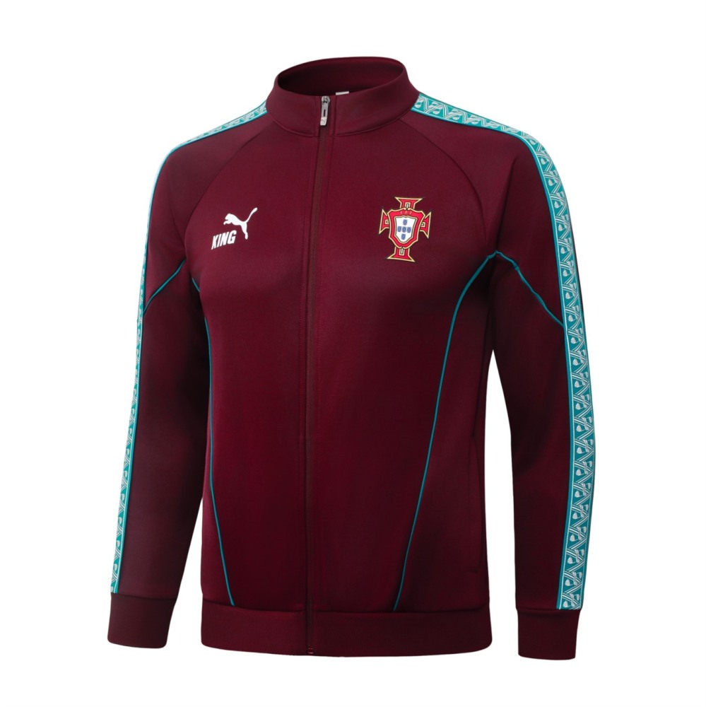2026 Portugal Maroon Jacket Training Suit Set