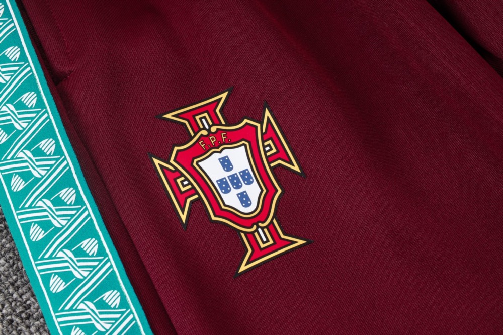 2026 Portugal Maroon Jacket Training Suit Set