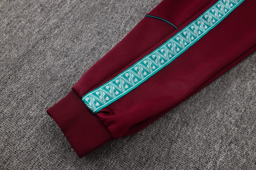 2026 Portugal Maroon Jacket Training Suit Set