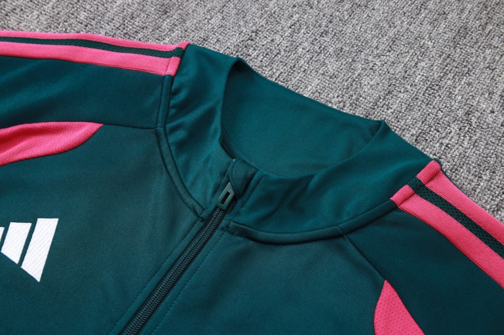 2026 Real Madrid Dark green Jacket Training Suit Set