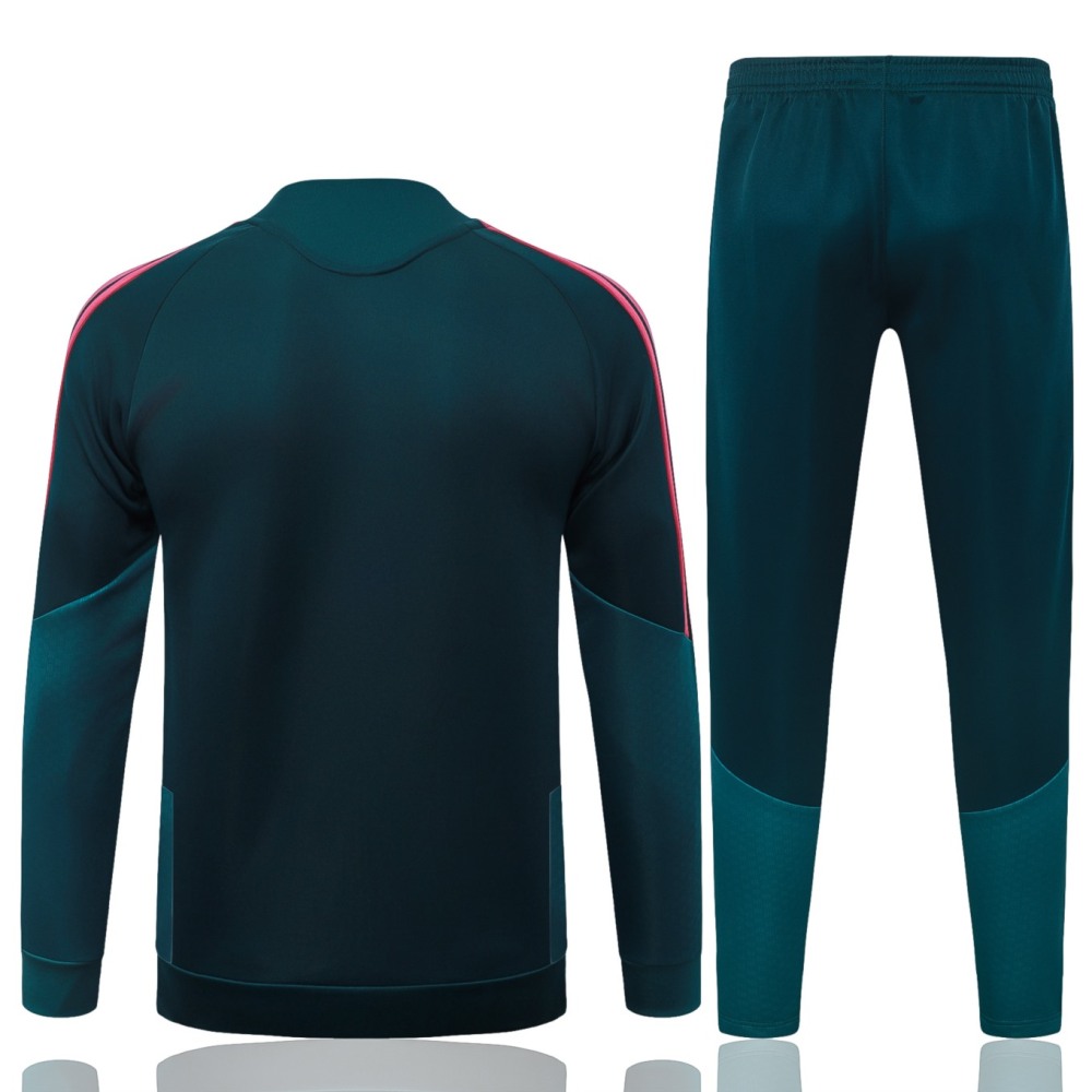 2026 Real Madrid Dark green Jacket Training Suit Set