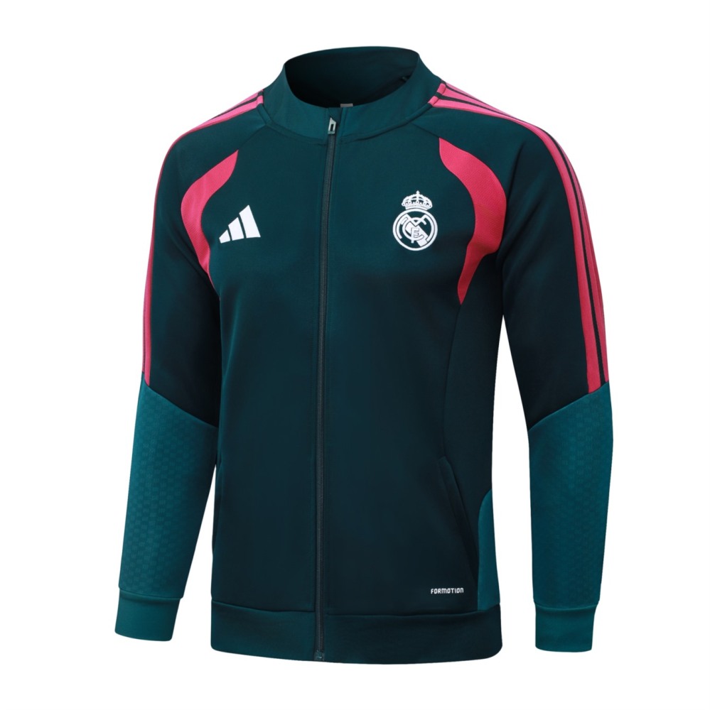 2026 Real Madrid Dark green Jacket Training Suit Set