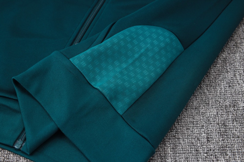 2026 Real Madrid Dark green Jacket Training Suit Set