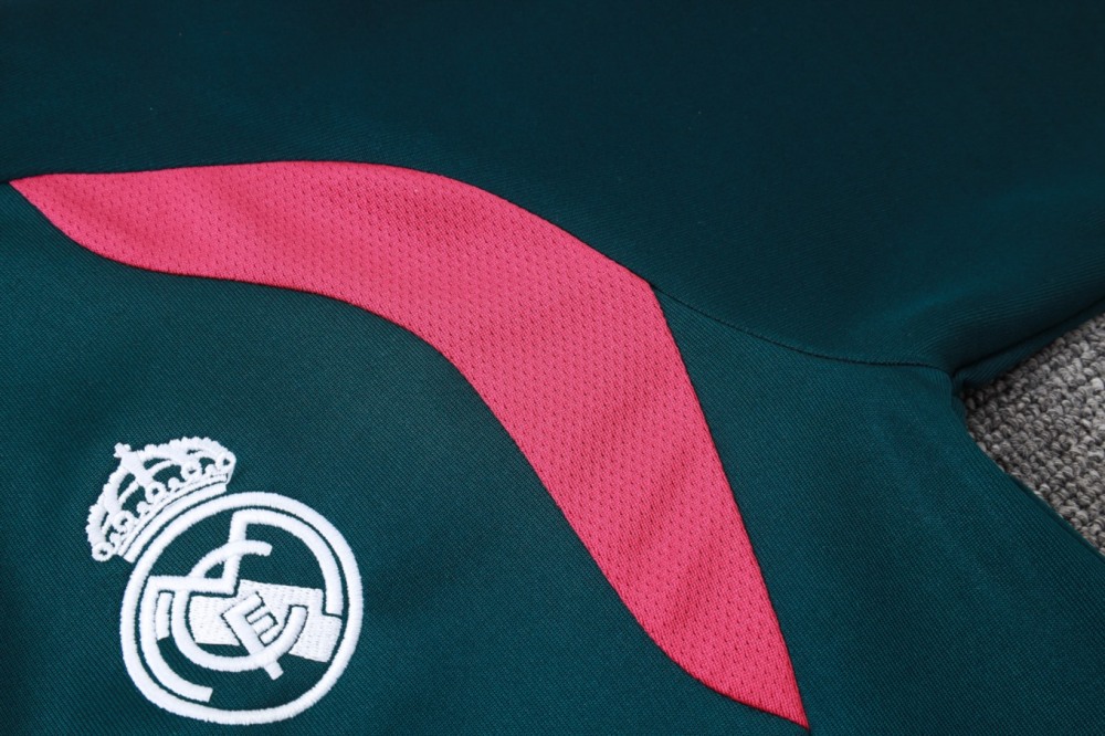 2026 Real Madrid Dark green Jacket Training Suit Set