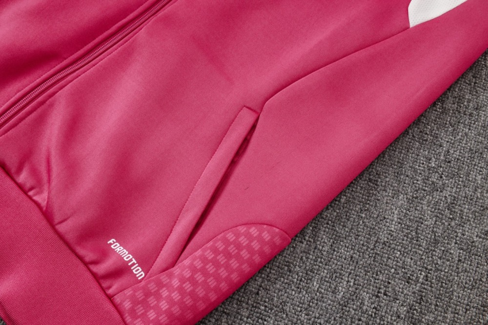 2026 Real Madrid Pink Jacket Training Suit Set