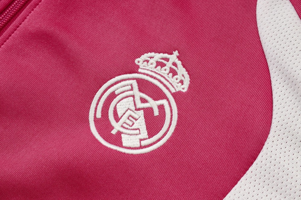 2026 Real Madrid Pink Jacket Training Suit Set