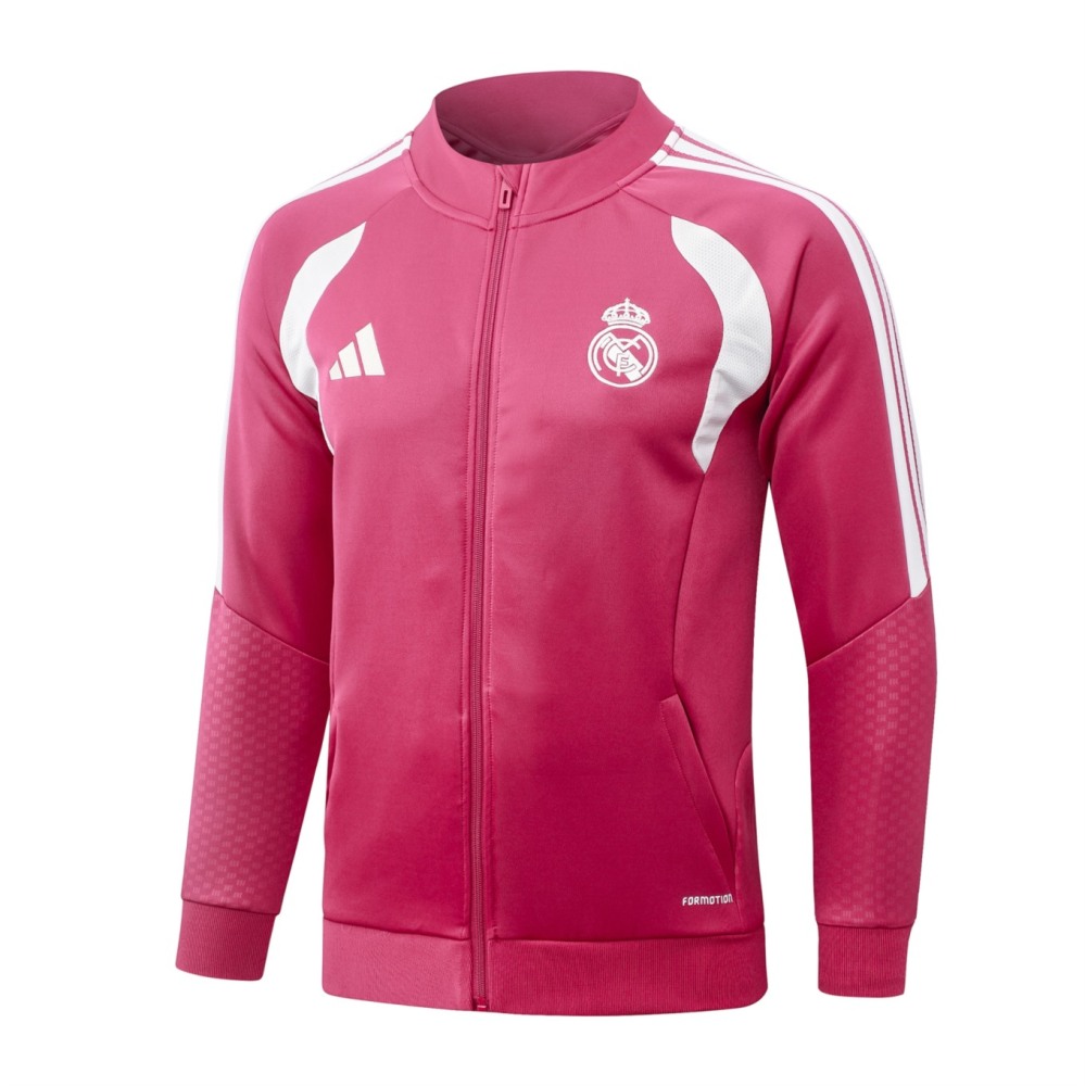 2026 Real Madrid Pink Jacket Training Suit Set
